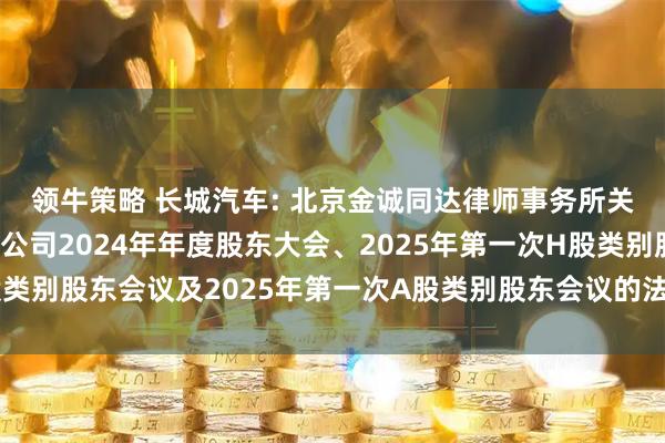领牛策略 长城汽车: 北京金诚同达律师事务所关于长城汽车股份有限公司2024年年度股东大会、2025年第一次H股类别股东会议及2025年第一次A股类别股东会议的法律意见书内容摘要