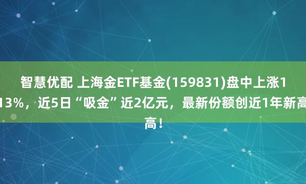 智慧优配 上海金ETF基金(159831)盘中上涨1.13%，近5日“吸金”近2亿元，最新份额创近1年新高！