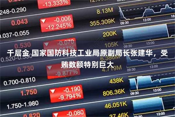 千层金 国家国防科技工业局原副局长张建华，受贿数额特别巨大